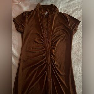 Just Polly New York Button up Short sleeve dress